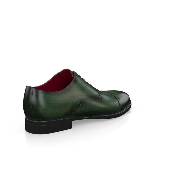 Bashwood Handmade Green Leather Patina Oxfords main image 6